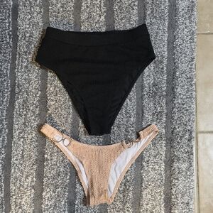 Zaful Black and Tan Bikini Set NEW WITHOUT TAG